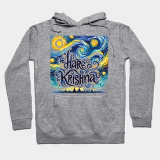 Starry Night Hare Krishna Hoodie